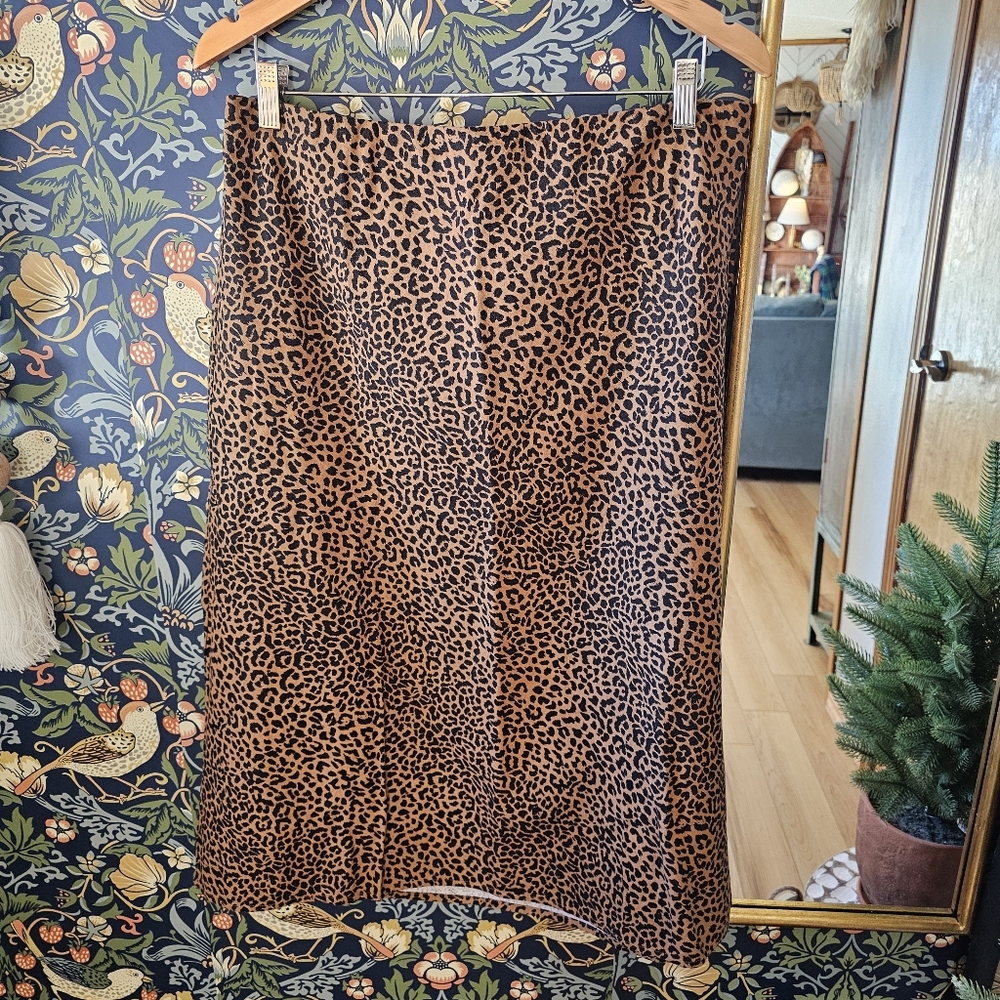 NWT J. Crew Leopard Print Pencil Skirt